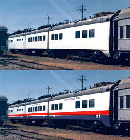 American Freedom Train Triple Unit Diner ex Southern Pacific 10280 10281 10282