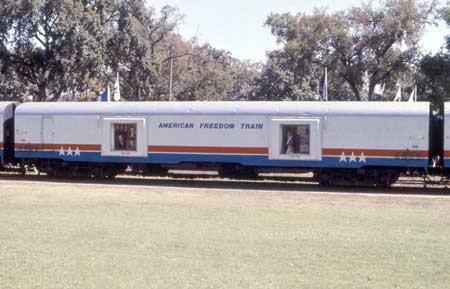 American Freedom Train Car 101 ex New York Central baggage car 9128