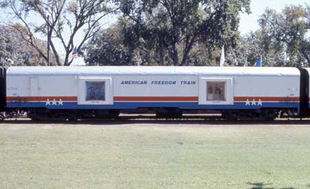 American Freedom Train Car 102 ex New York Central baggage car 9158