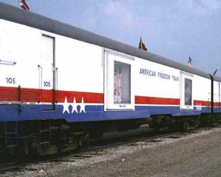 American Freedom Train Car 105 ex New York Central baggage car 9135