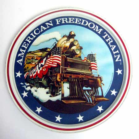 American Freedom Train Tin Serving Tray