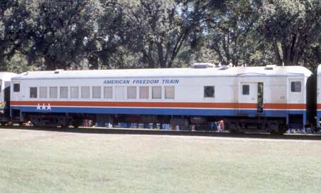 American Freedom Train Car 202 ex Reading 592, Permacel Express, Springmaid Special, Preamble Express