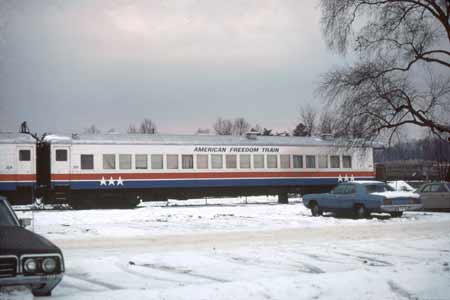 American Freedom Train Car 205 ex Reading 1329, Permacel Express, Springmaid Special, Preamble Express, BC Rail Britannia, Mt Rainier 321