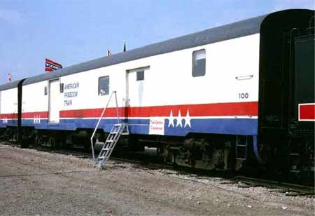 American Freedom Train Car 100 ex New York Central baggage car 9163