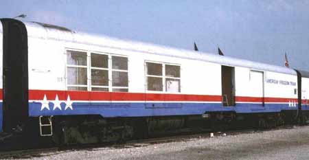 American Freedom Train Car 111 ex New York Central baggage car