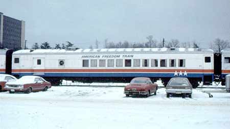 American Freedom Train Car 202 ex Reading 592, Permacel Express, Springmaid Special, Preamble Express