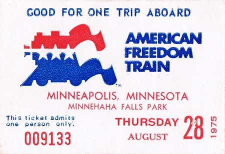 American Freedom Train Minneapolis Ticket