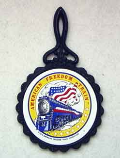 American Freedom Train Trivet